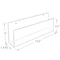 Azar Displays 13.5''W Wall Mount Acrylic U-Shape Shelf, 2PK 556098-H - alternate 4